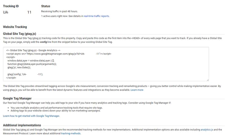 How do I Install my Google Analytics - Actual Google Analytics Code
